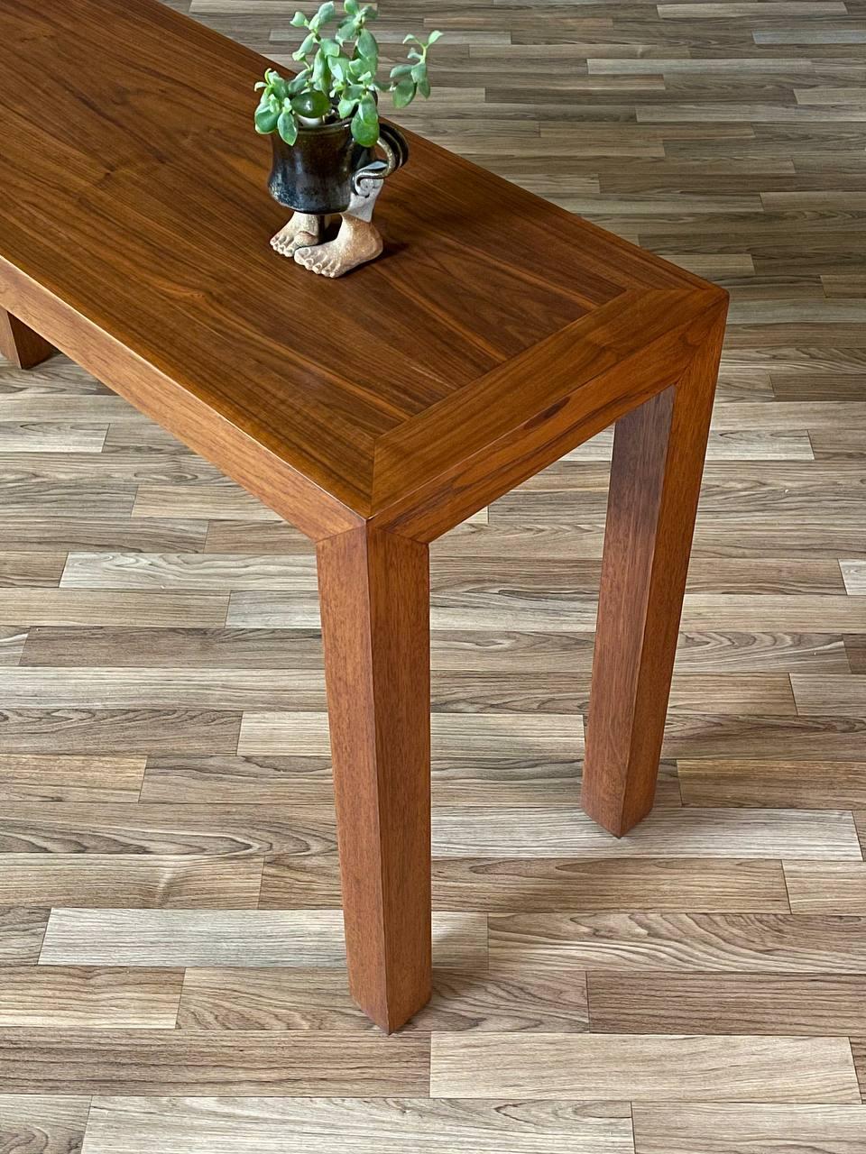 Newly Refinished - Mid-Century Modern Walnut Console Table by Lane 2