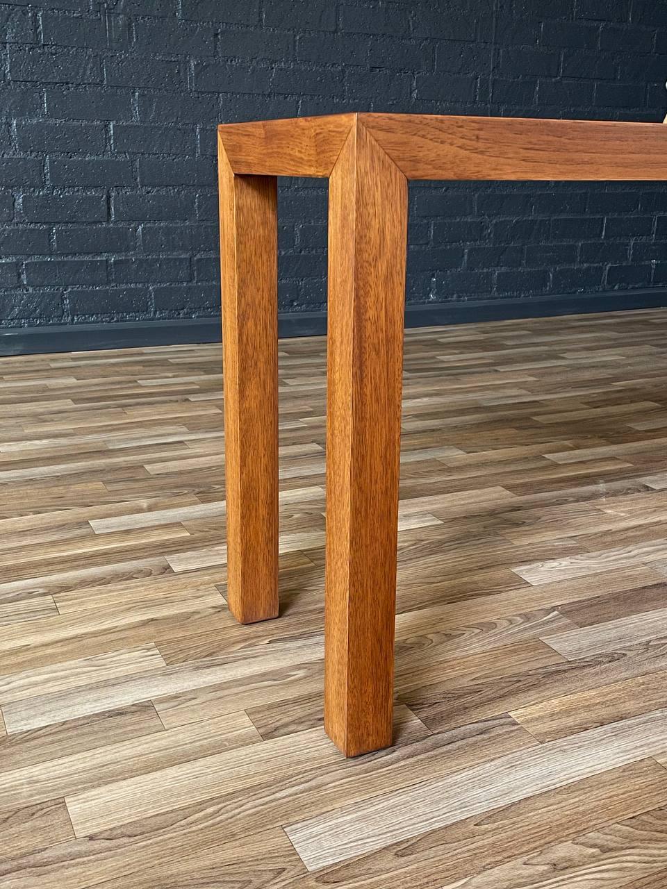 Newly Refinished - Mid-Century Modern Walnut Console Table by Lane 4
