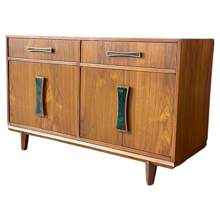 Newly Refinished - Mid-Century Modern Walnut Credenza by Cal-Mode