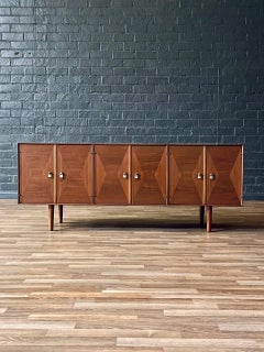 Newly Refinished - Mid-Century Modern Walnut Credenza by Ramseur