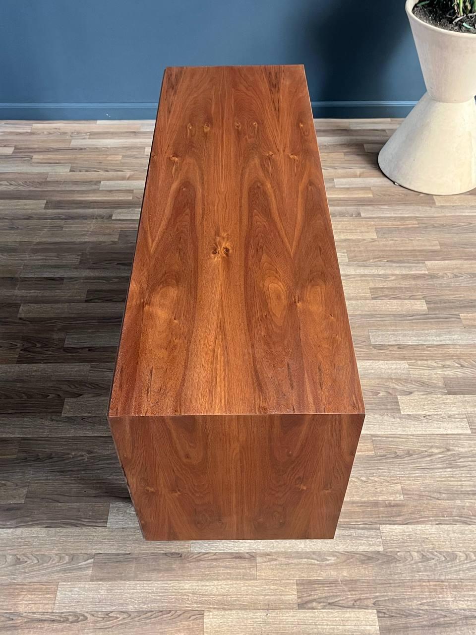 Newly Refinished - Mid-Century Modern Walnut Credenza or Bookcase 2