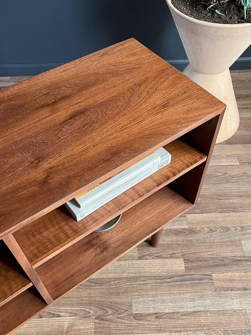 Newly Refinished - Mid-Century Modern Walnut Credenza or Bookcase 4