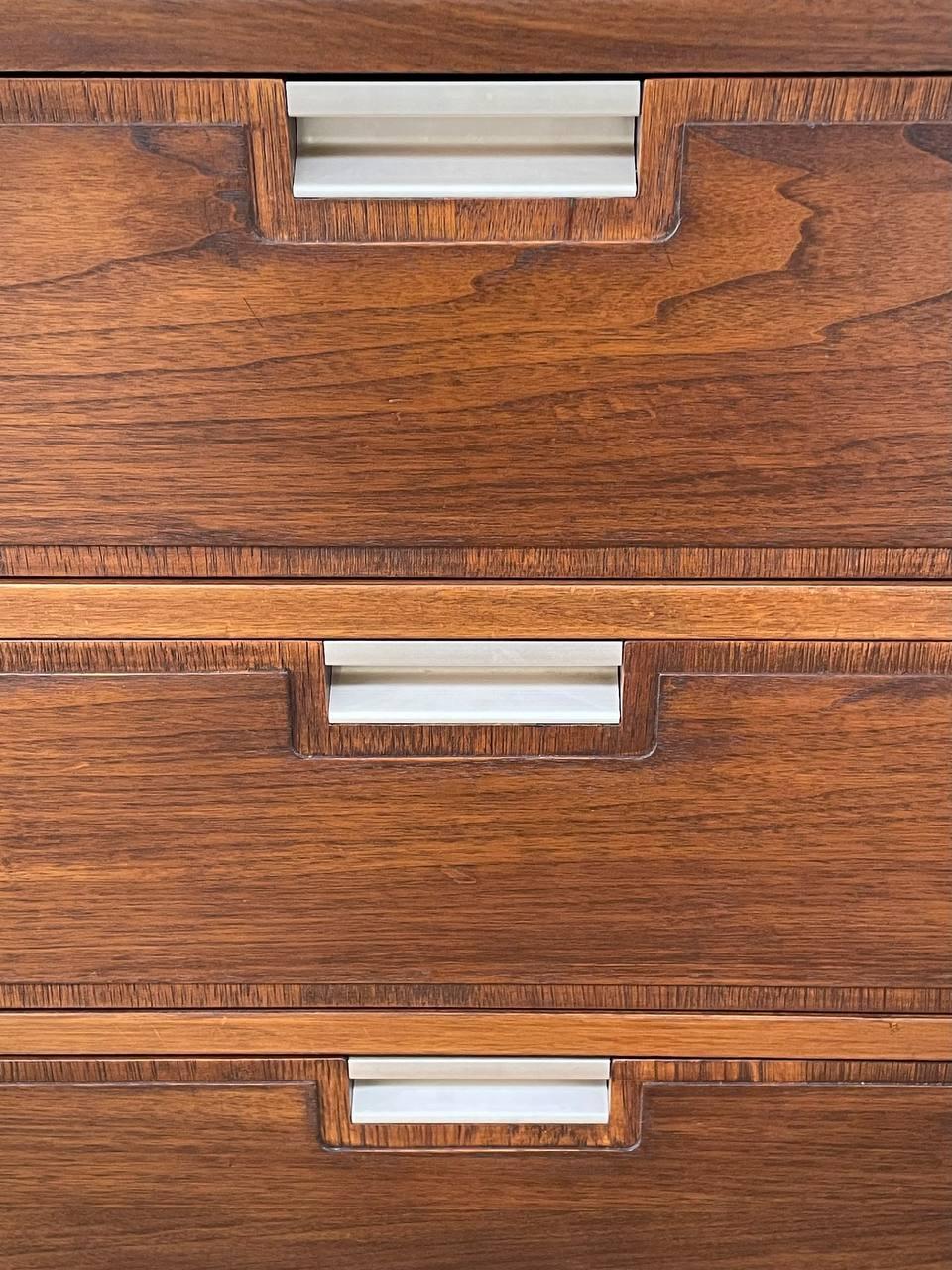 Newly Refinished - Mid-Century Modern Walnut Dresser by Basic Witz 3