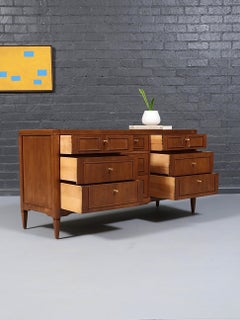 Newly Refinished - Mid-Century Modern Walnut Dresser by Drexel