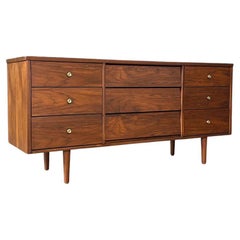 Newly Refinished - Mid-Century Modern Walnut Dresser by Harmony House