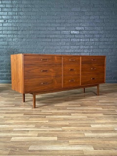 Newly Refinished - Mid-Century Modern Walnut Dresser by Jack Cartwright