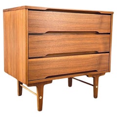 Vintage Newly Refinished - Mid-Century Modern Walnut Dresser by Stanley