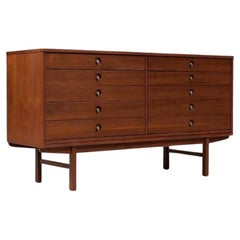 Newly Refinished - Mid-Century Modern Walnut Dresser by United Furniture