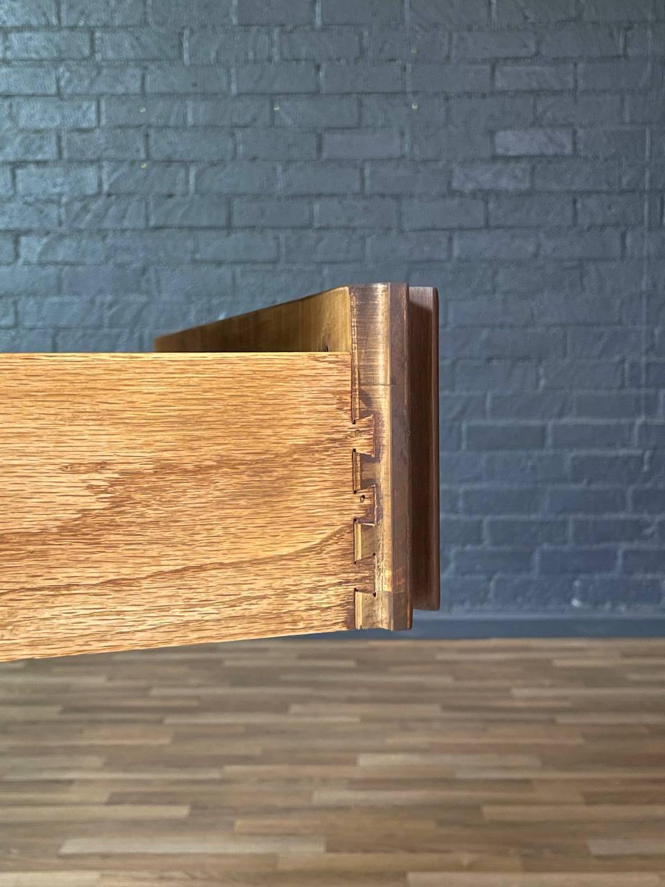 Newly Refinished - Mid-Century Modern Walnut Highboy Dresser by Basic Witz in vendita 2