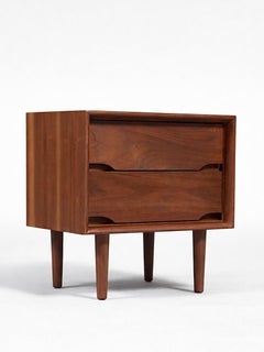 Newly Refinished - Mid-Century Modern Walnut Night Stand by Kent-Coffey