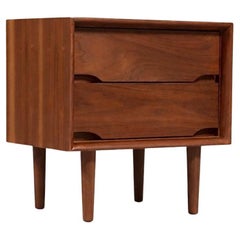 Newly Refinished - Mid-Century Modern Walnut Night Stand by Kent-Coffey