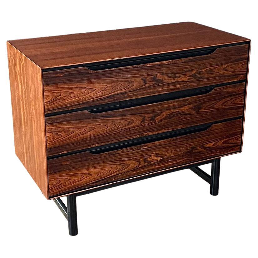 Newly Refinished - Mid-Century Modern Walnut & Rosewood Dresser by Stanley