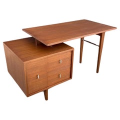 Newly Refinished -Mid-Century Modern Writing Desk by John Keal for Brown Saltman