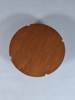 Newly Refinished - Mid Century Swedish Modern Sculpted Walnut Coffee Table