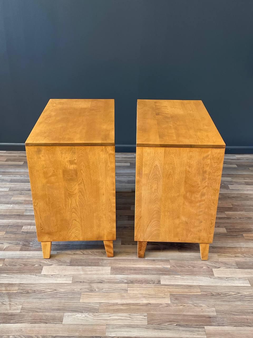 Newly Refinished - Pair of Mid-Century Modern Dressers by Russel Wright  For Sale 2