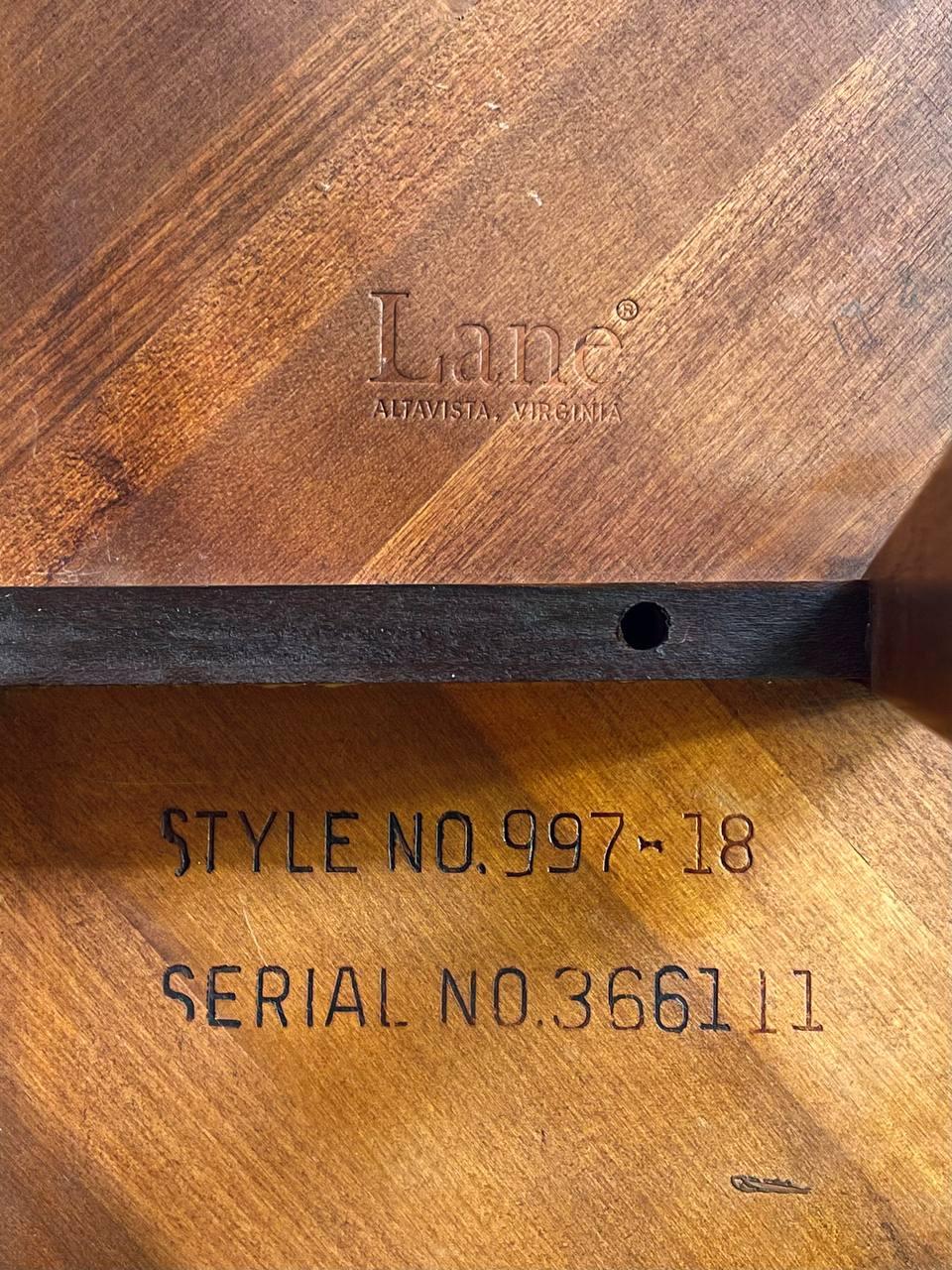 Newly Refinished - Pair of Mid-Century Modern “Rhythm” Walnut Side Tables For Sale 5