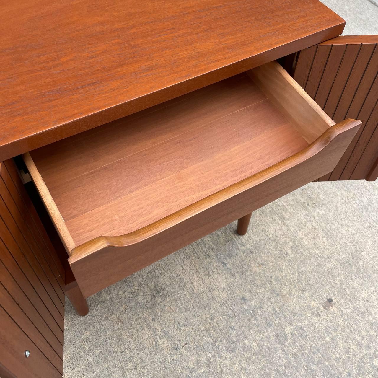Newly Refinished - Pair of Mid-Century Modern Walnut Night Stands by Basic-Witz 4
