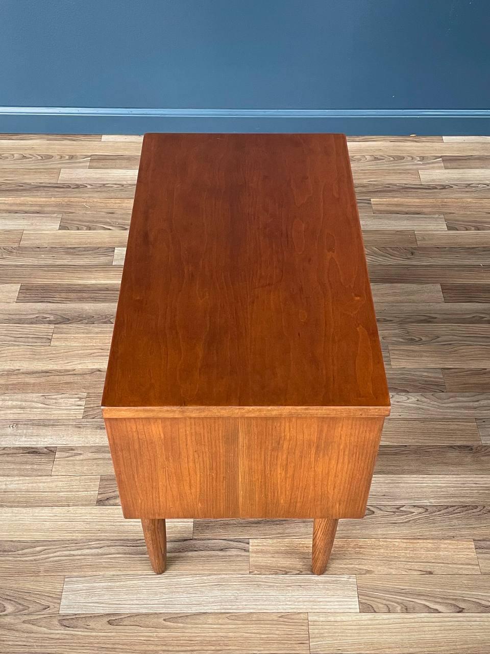 Newly Refinished - Pair of Mid-Century Modern Walnut Night Stands by Dixie 3