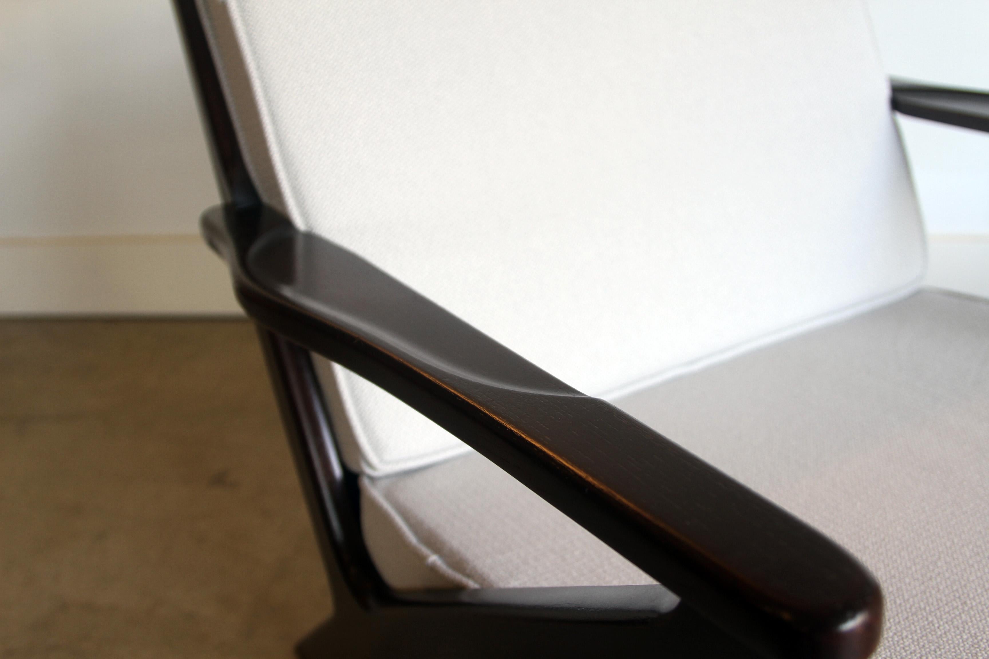 Walnut Newly Refinished Poul Jensen Z Chair For Sale