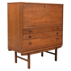 Newly Refinished - Scandinavian Modern Drop-Leaf Desk by Yngve Ekström for Dux