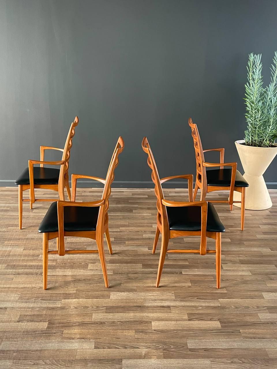 Newly Refinished - Set of 4 Danish Modern 