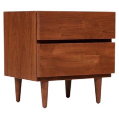 Newly Refinished - Single Mid-Century Modern Walnut Night Stands