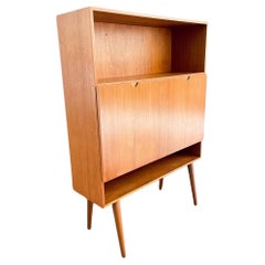Newly Refinished - Vintage Danish Modern Teak Bookcase Cabinet by Bramin