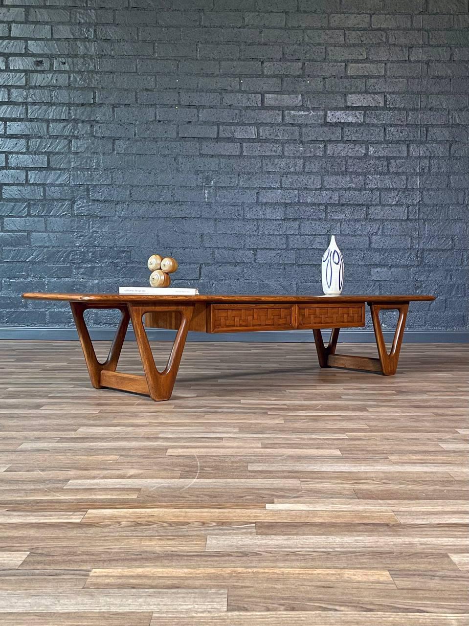 American Newly Refinished - Vintage Warren Church “Perception” Coffee Table for Lane For Sale