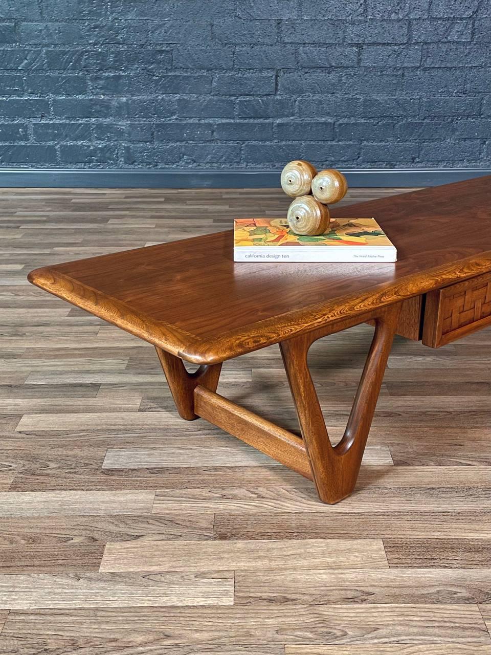 Oak Newly Refinished - Vintage Warren Church “Perception” Coffee Table for Lane For Sale