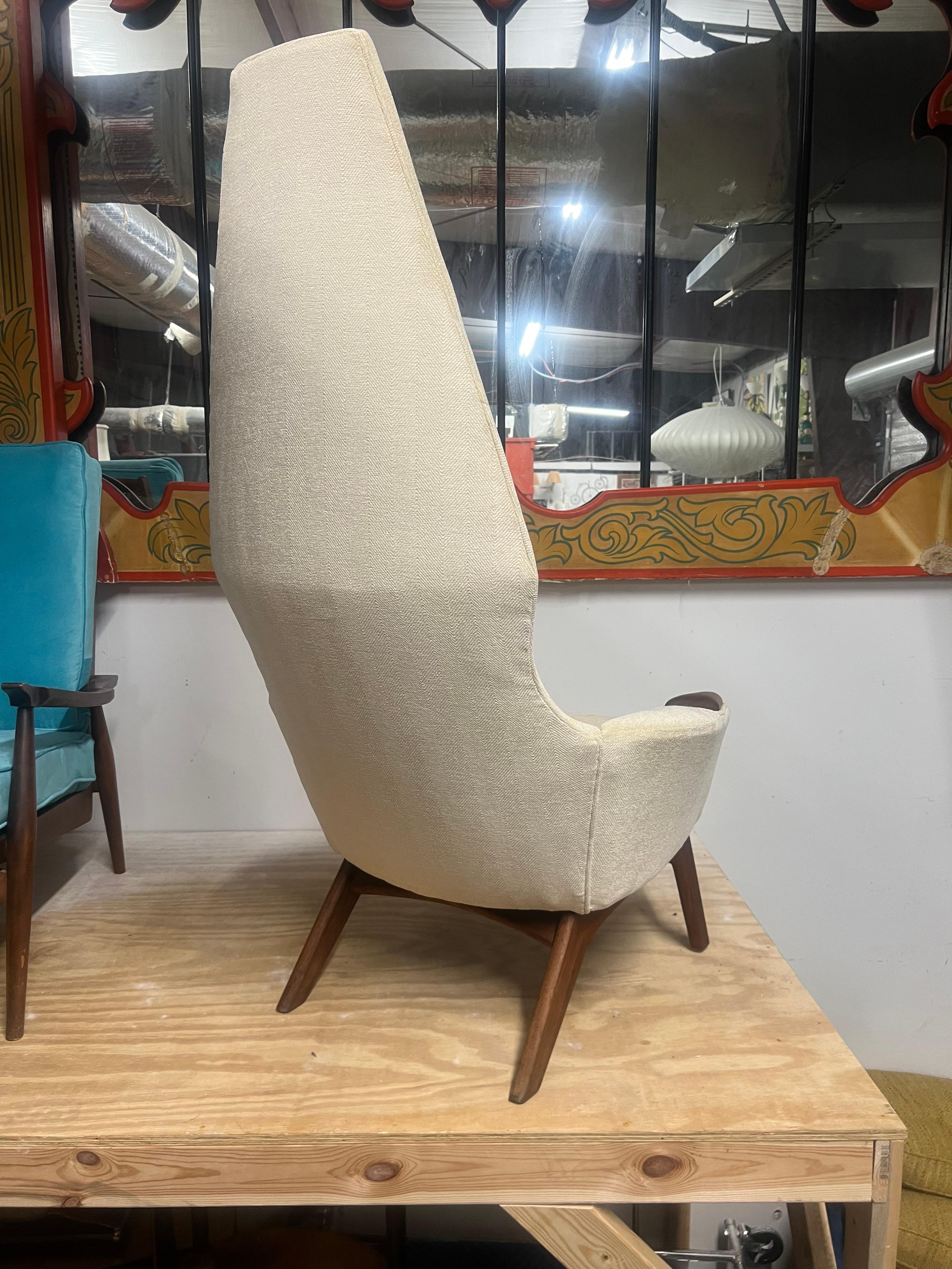 Newly Upholstered Adrian Pearsall High Back Lounge Chair craft associatesq For Sale 3