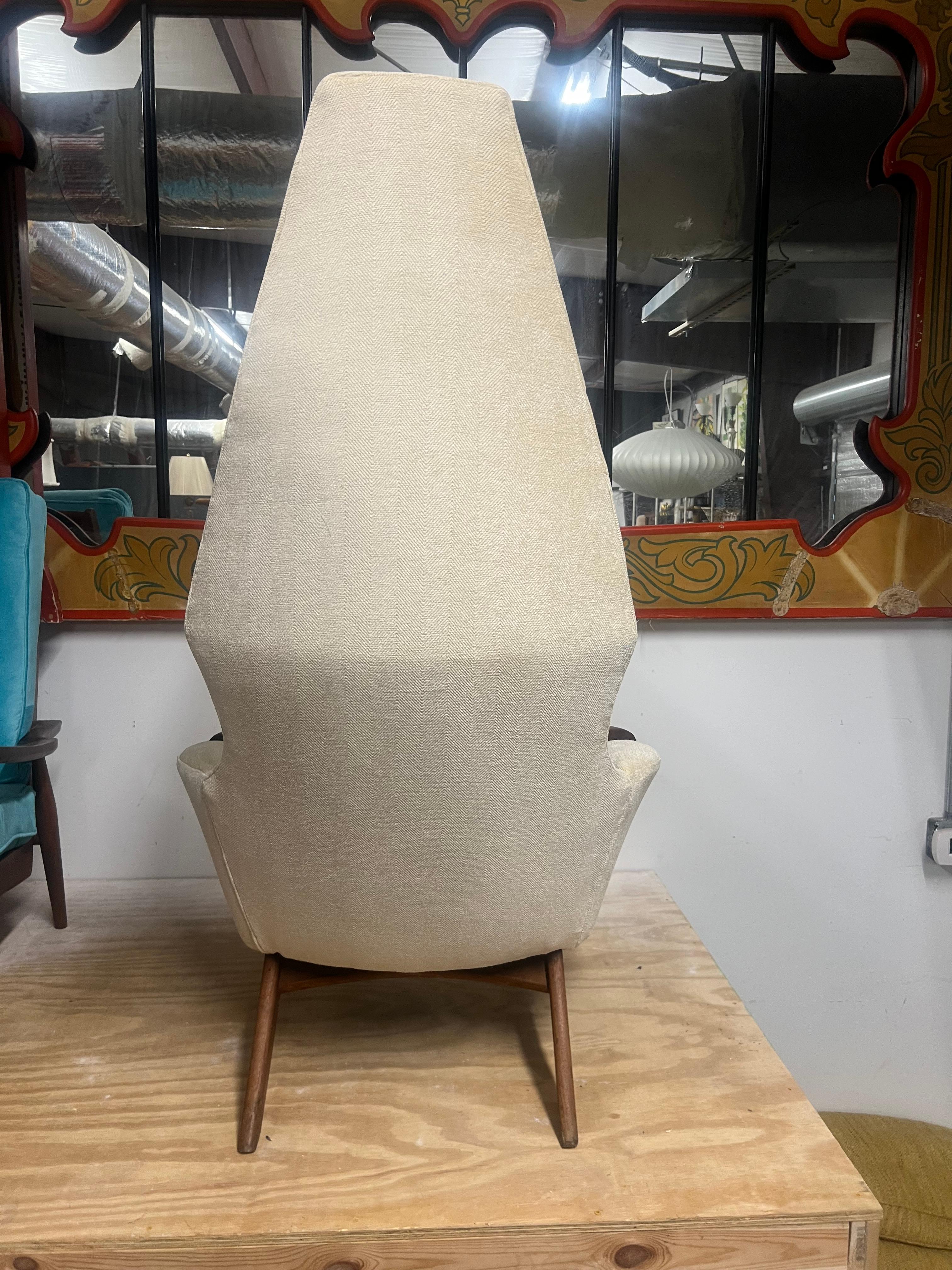 Newly Upholstered Adrian Pearsall High Back Lounge Chair craft associatesq For Sale 5