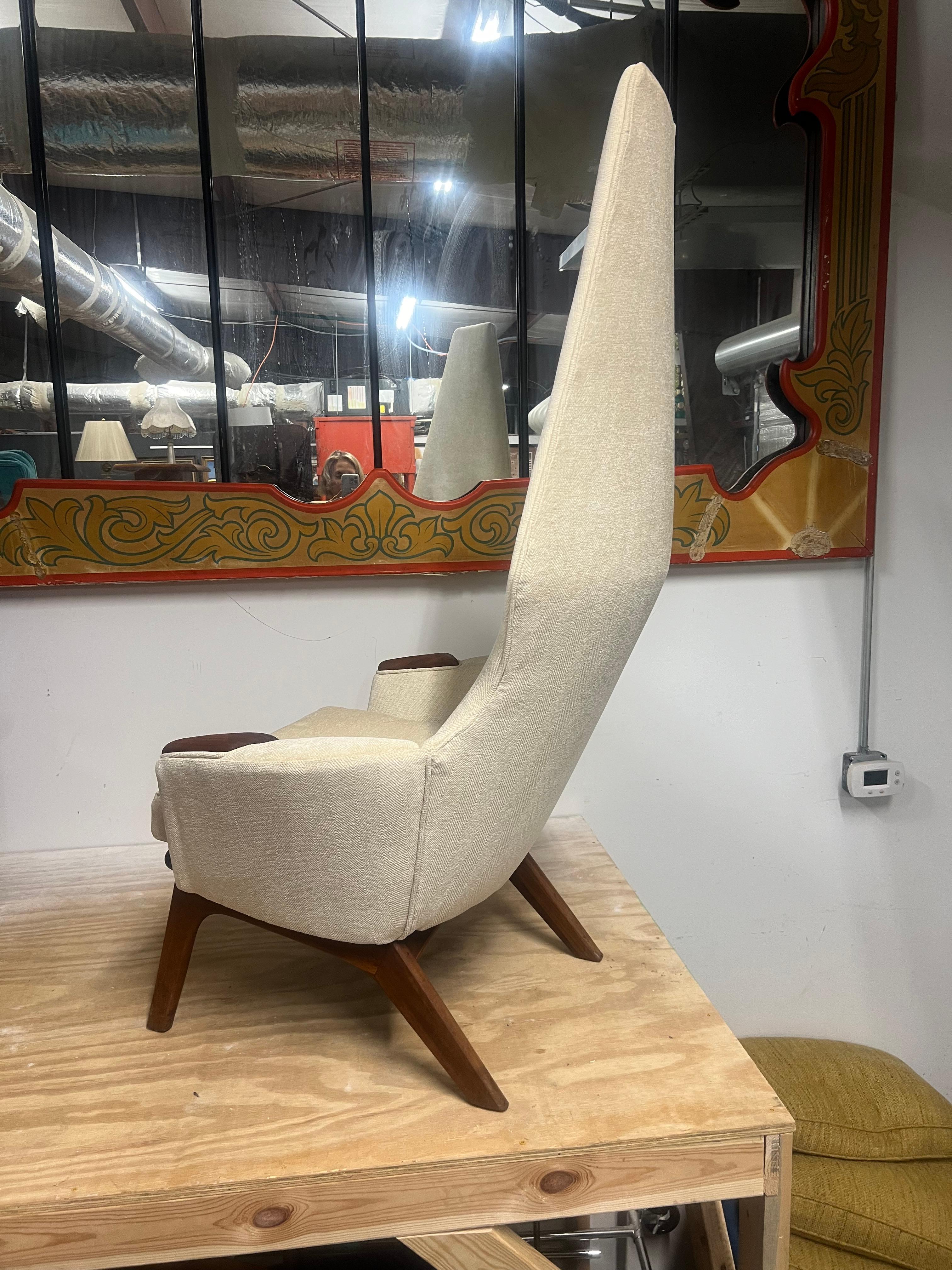 Newly Upholstered Adrian Pearsall High Back Lounge Chair craft associatesq For Sale 6