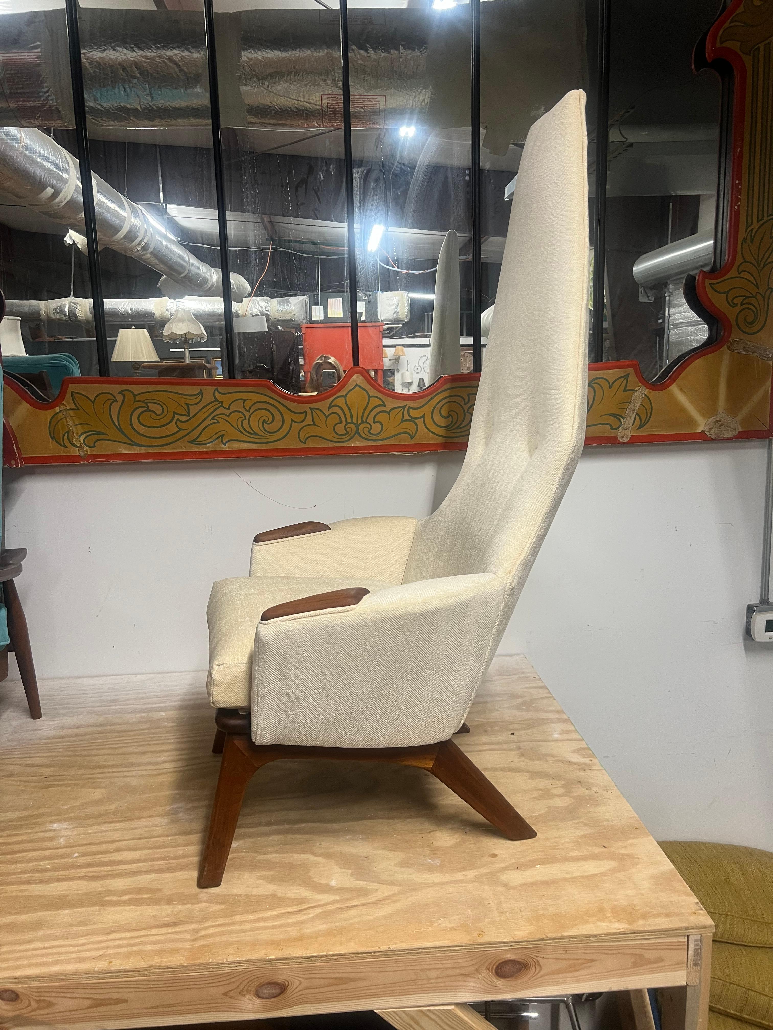 Newly Upholstered Adrian Pearsall High Back Lounge Chair craft associatesq For Sale 8