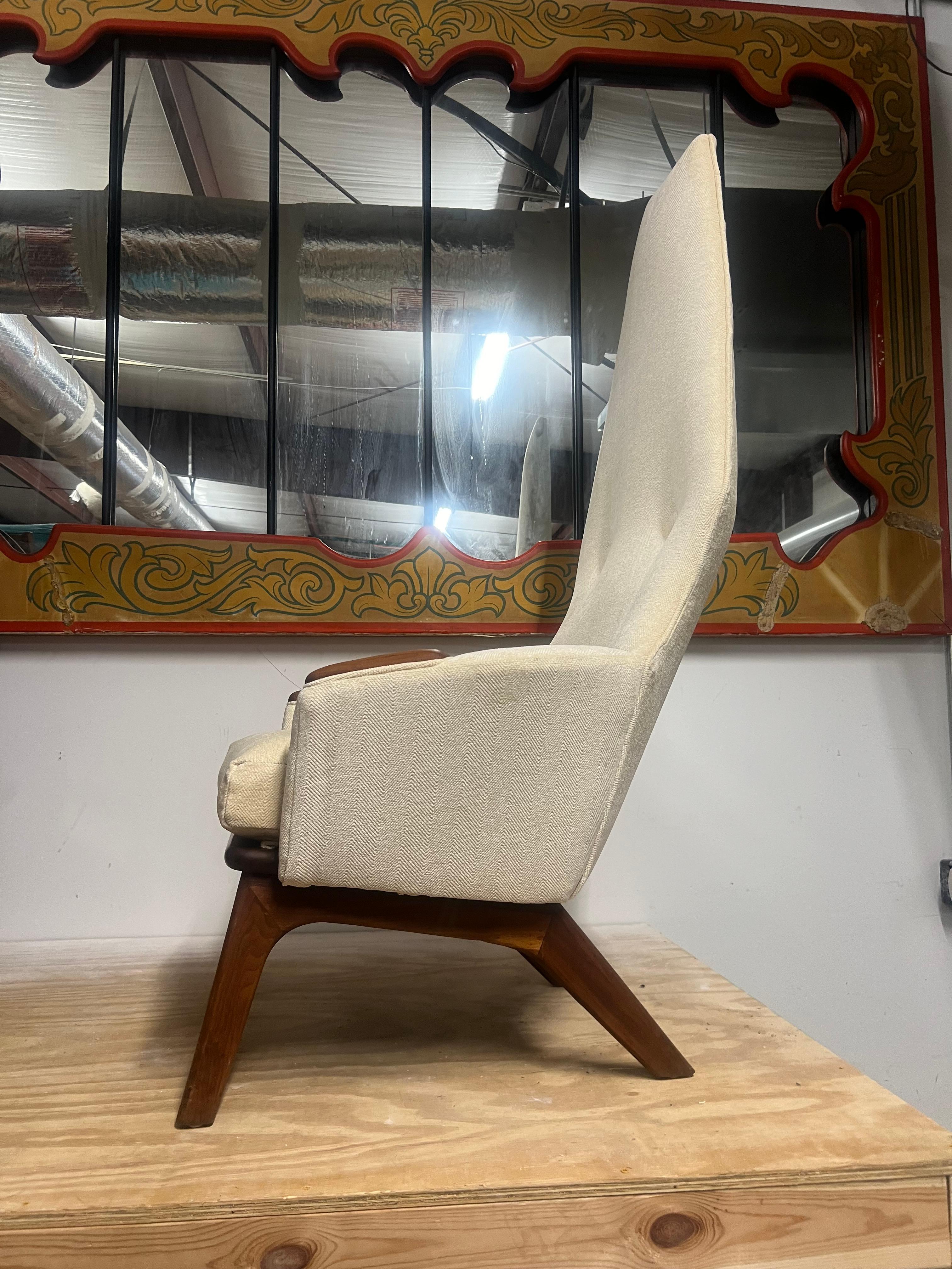 Newly Upholstered Adrian Pearsall High Back Lounge Chair craft associatesq For Sale 9