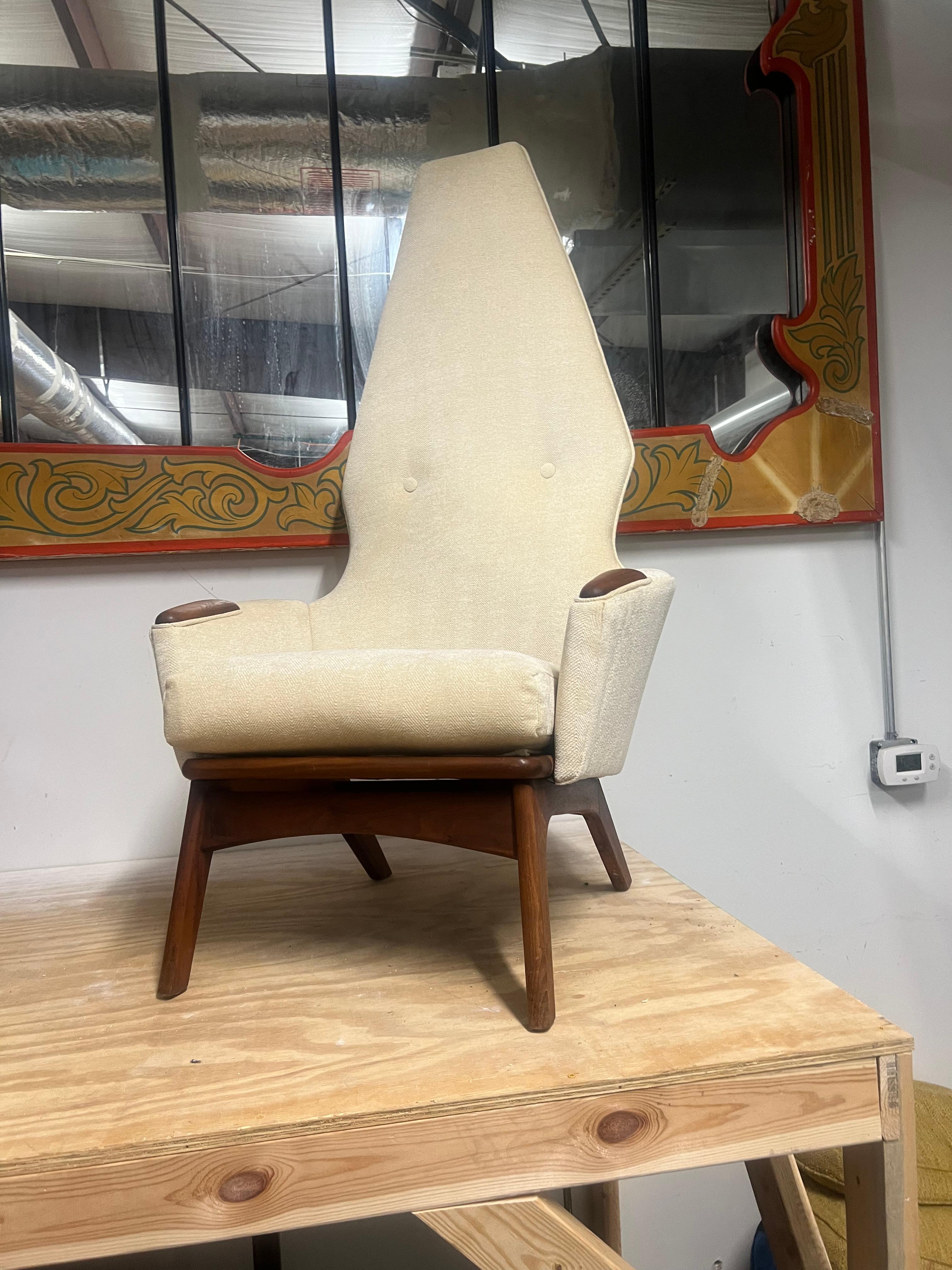 Newly Upholstered Adrian Pearsall High Back Lounge Chair craft associatesq For Sale 10