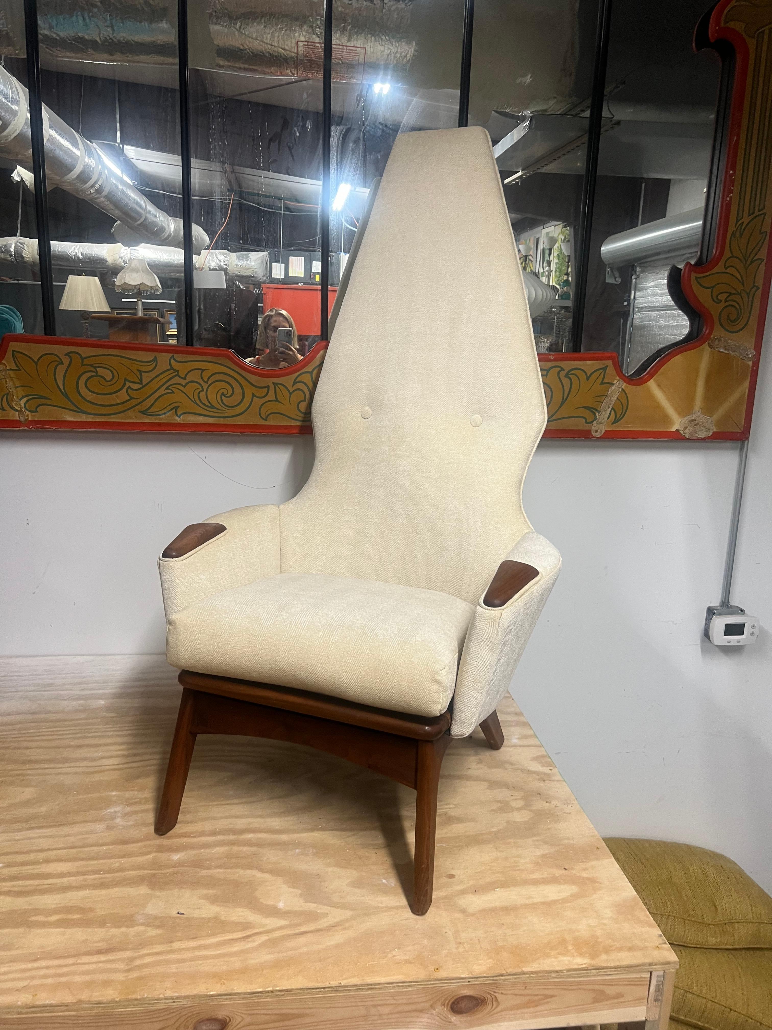 Newly Upholstered Adrian Pearsall High Back Lounge Chair craft associatesq For Sale 11