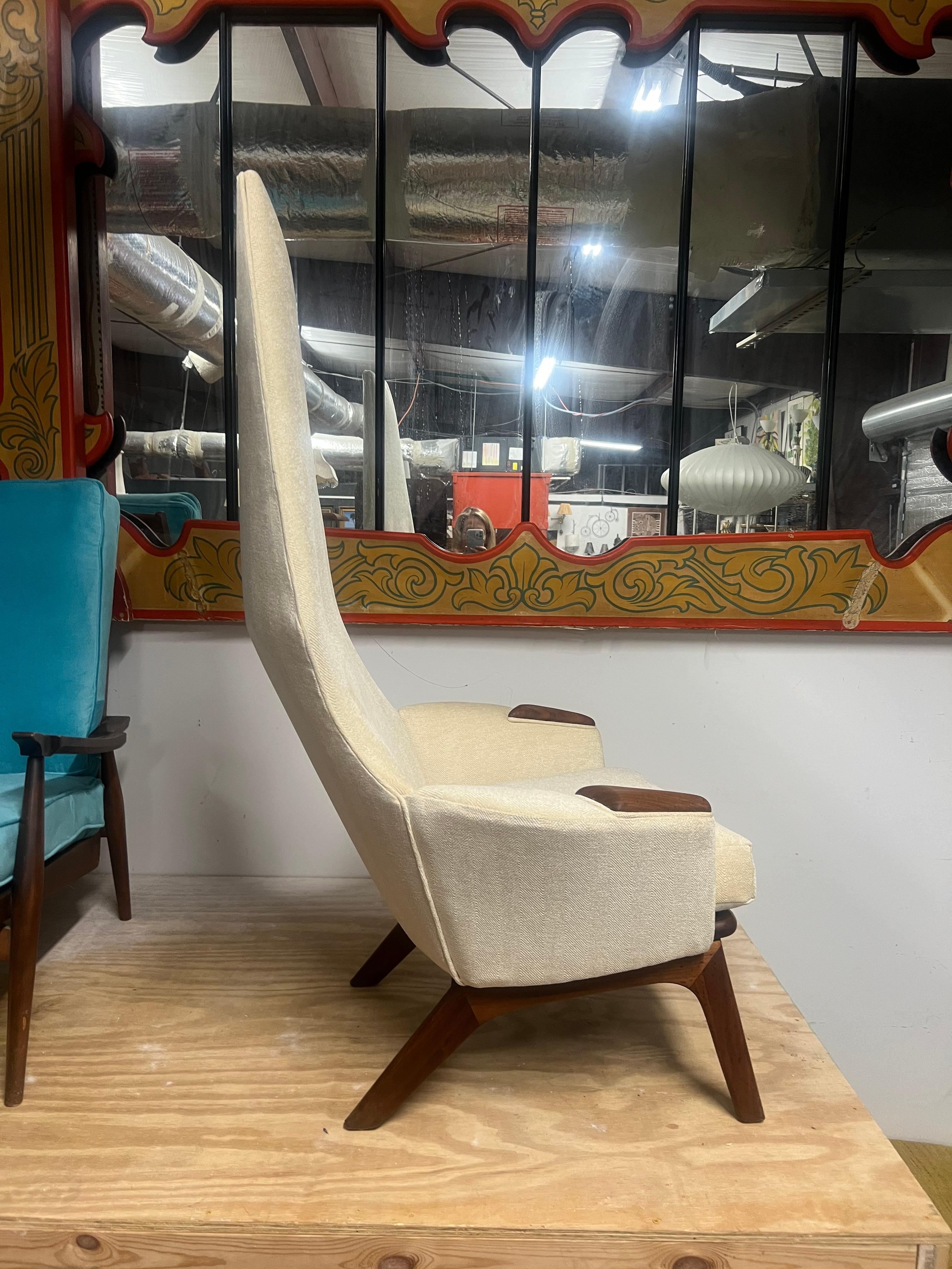 Newly Upholstered Adrian Pearsall High Back Lounge Chair craft associatesq For Sale 1