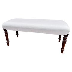 Newly Upholstered Antique Bench