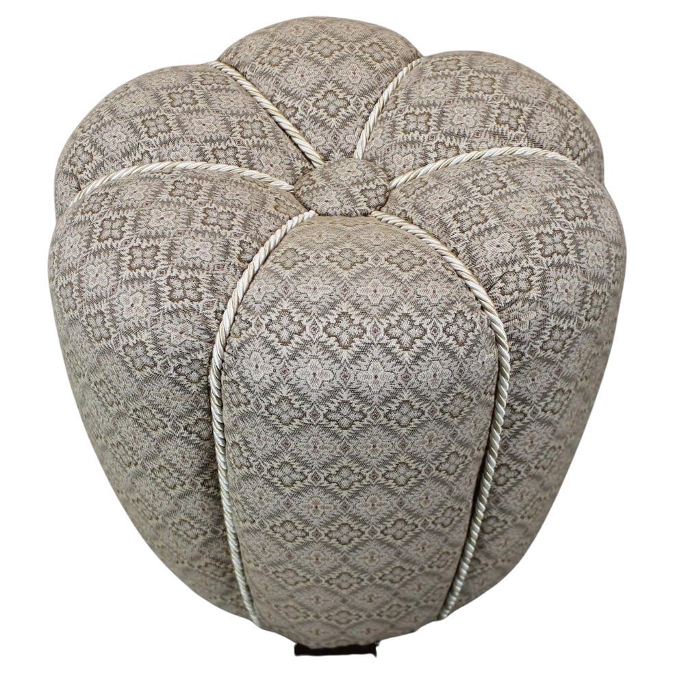 Newly Upholstered Art Deco Stool by Jindřich Halabala, Czechoslovakia 1930s