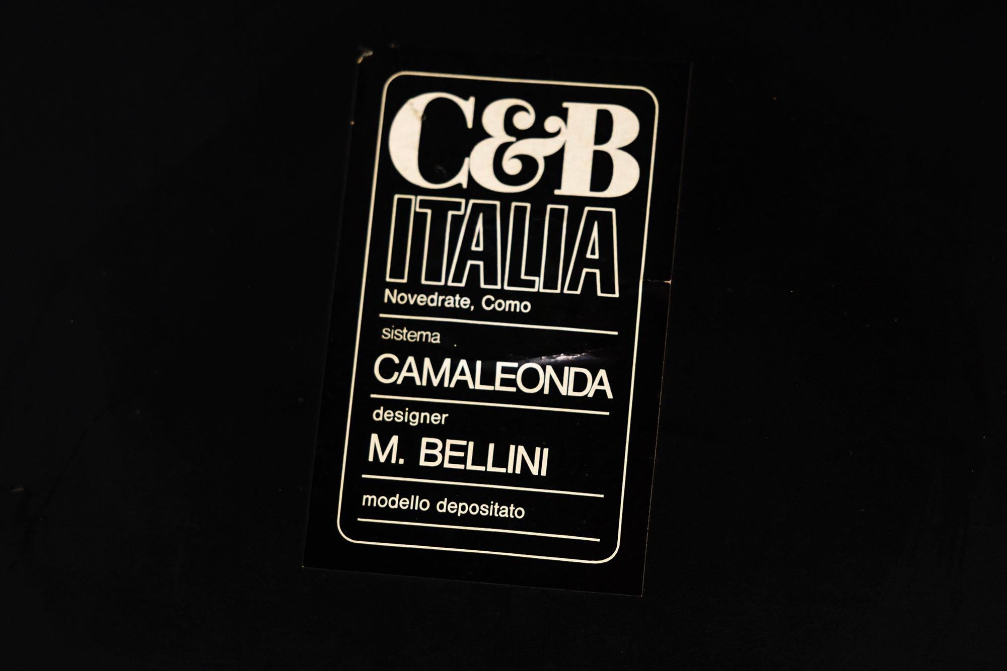 Tessuto Divano C.B. 1st Edition Camaleonda, Italia, anni '70, appena imbottito