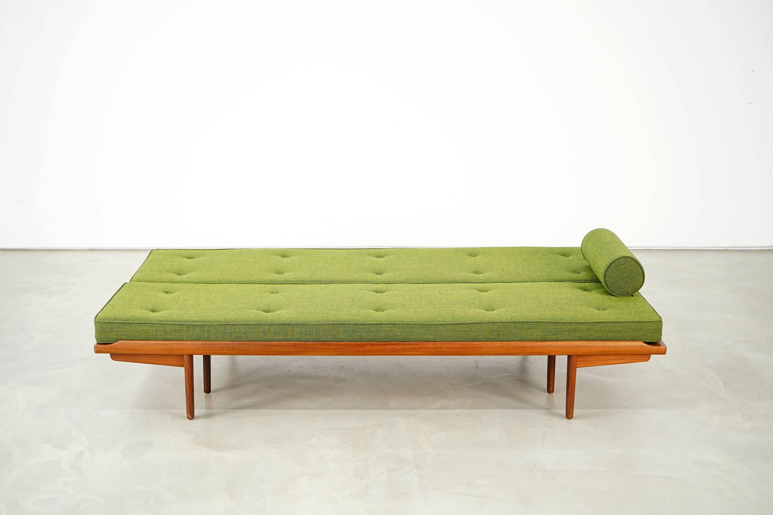 Teak Newly Upholstered Daybed by Poul M. Volther for Frem Røjle, 1950s