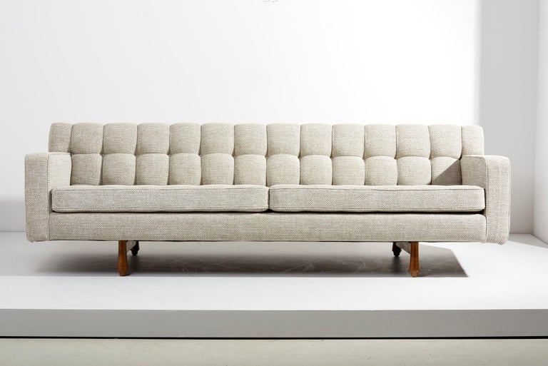 Newly upholstered Edward Wormley sofa for Dunbar, USA - 1960s. 
Upholstered in Chase Erwin Fabric. Signed!