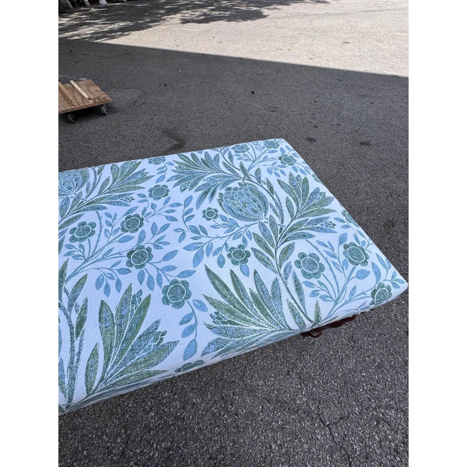 Newly Upholstered English Bench For Sale 1