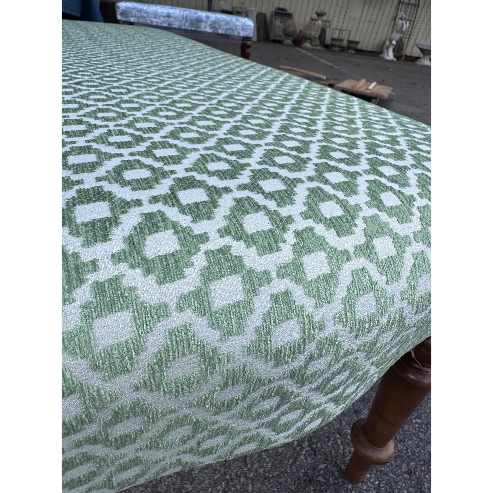 Newly Upholstered English Bench For Sale 3