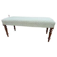 Newly Upholstered English Bench