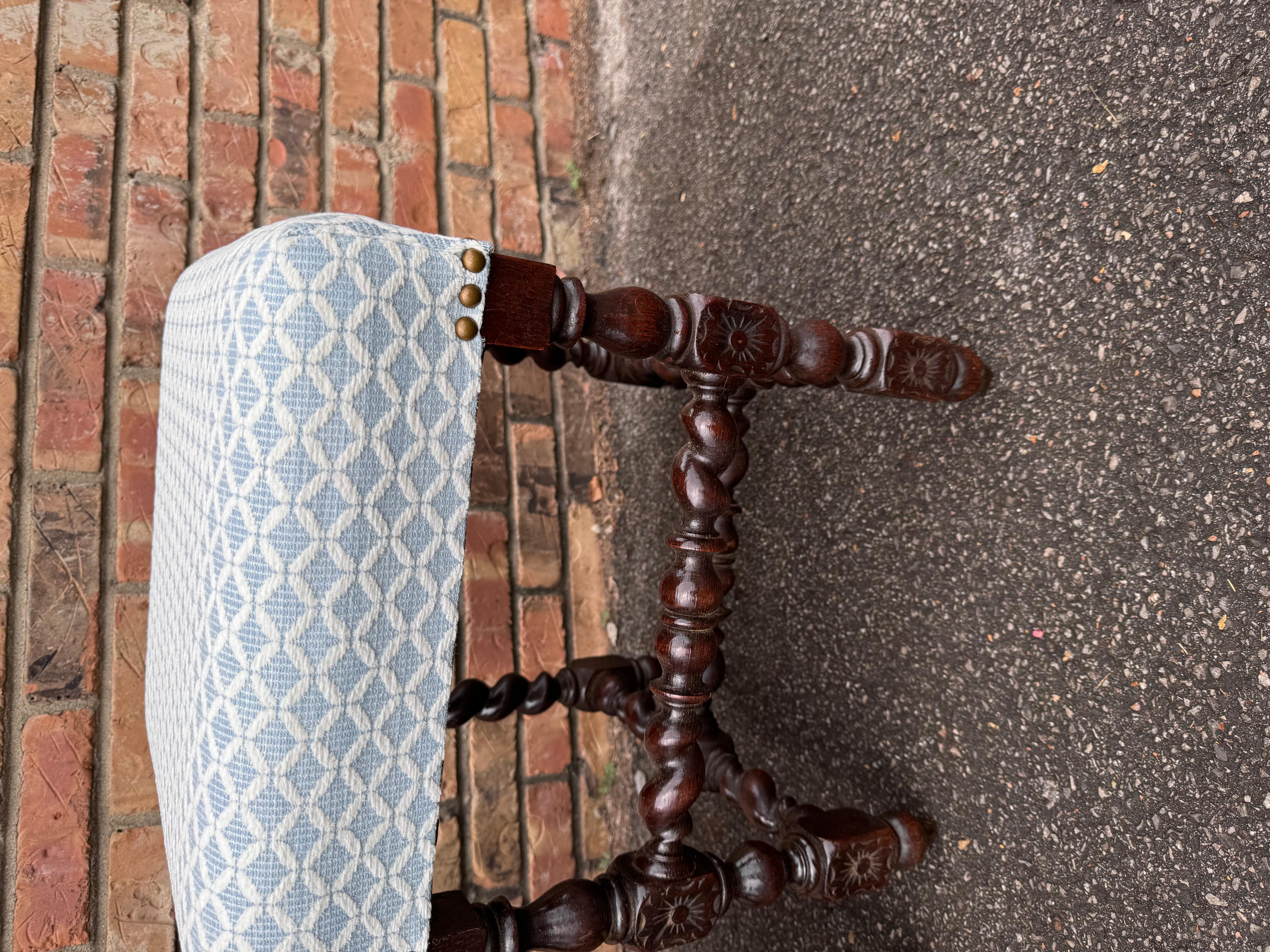 Newly Upholstered English Benches In Good Condition For Sale In Nashville, TN