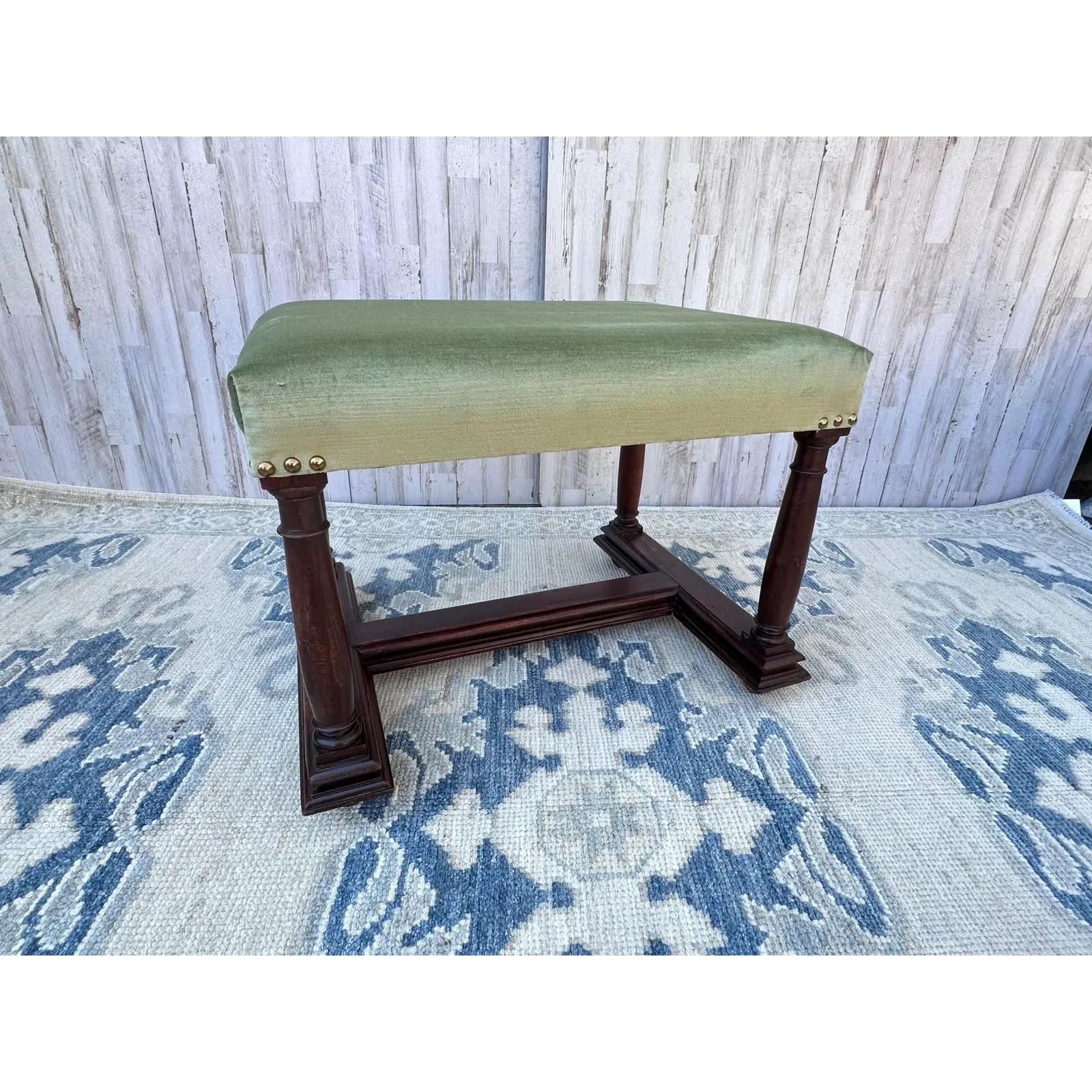 Newly Upholstered English Benches For Sale 3