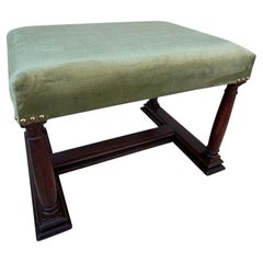 Antique Newly Upholstered English Benches