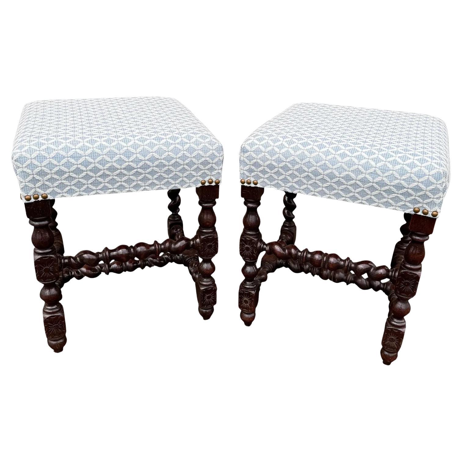 Newly Upholstered English Benches