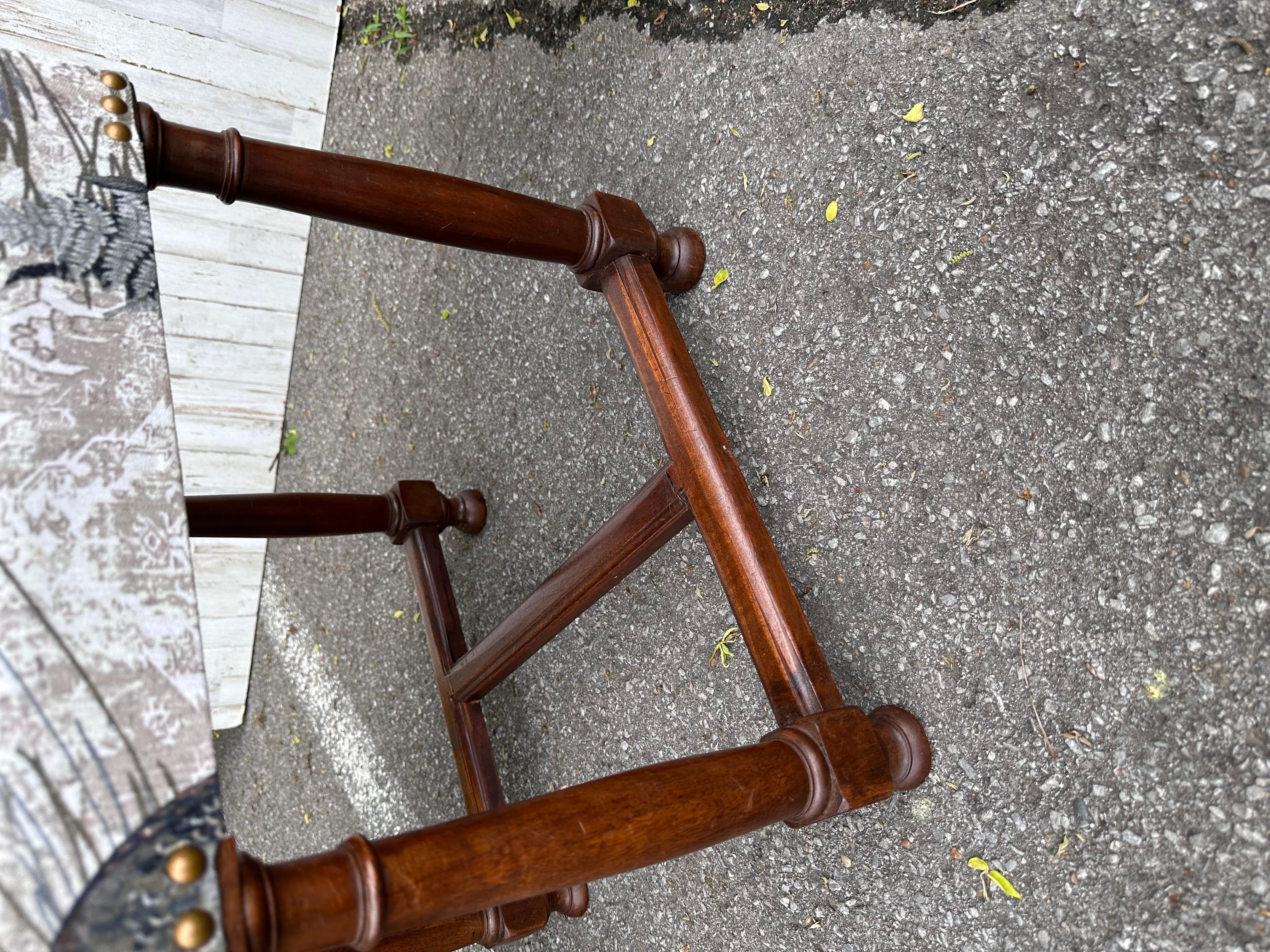 Early 20th Century Newly  Upholstered English Stools For Sale